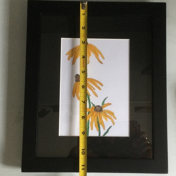 Framed Original Floral Watercolor Painting - Picture 3 of 6